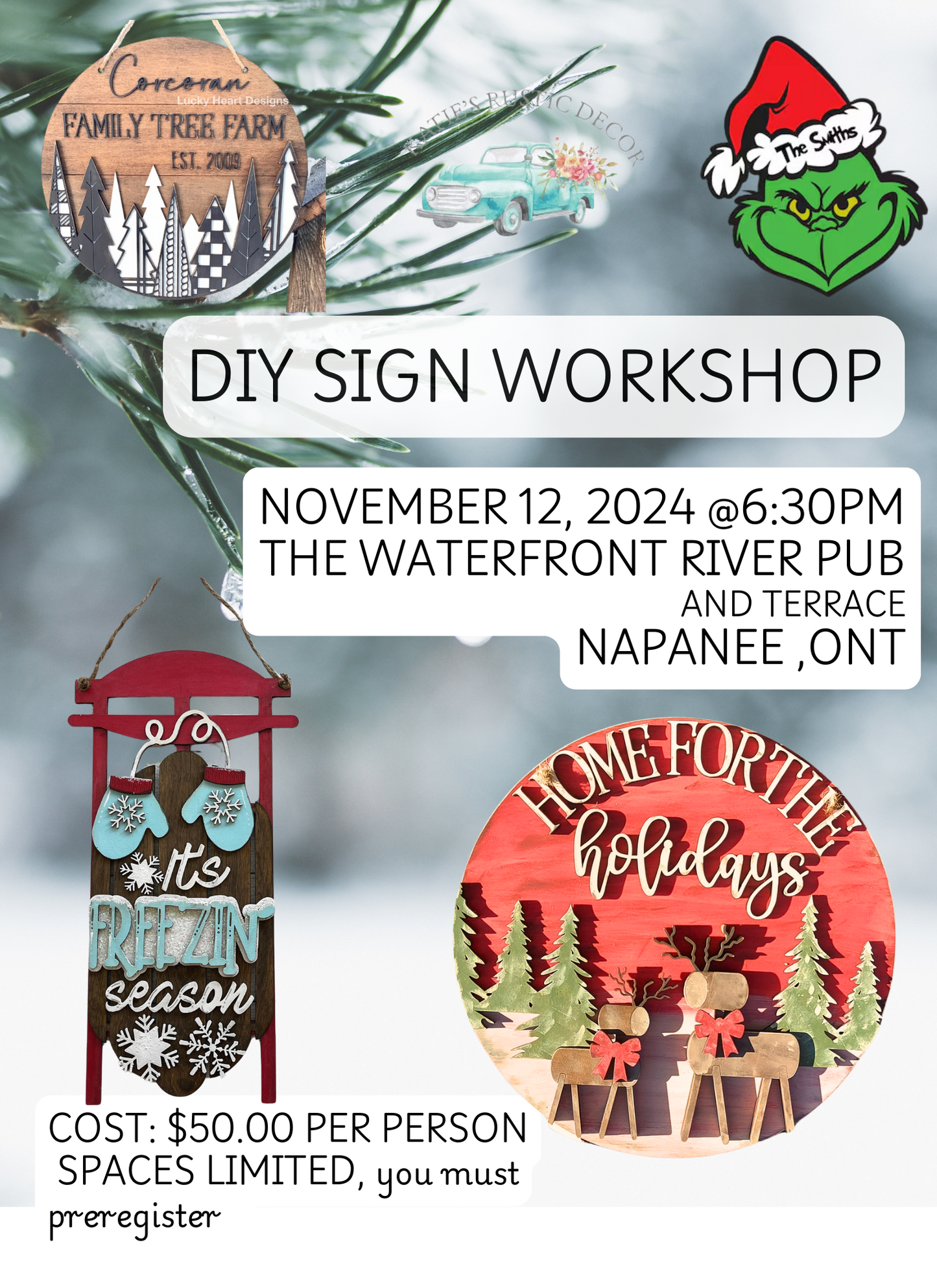 November 12 & 6:30 till 8:30