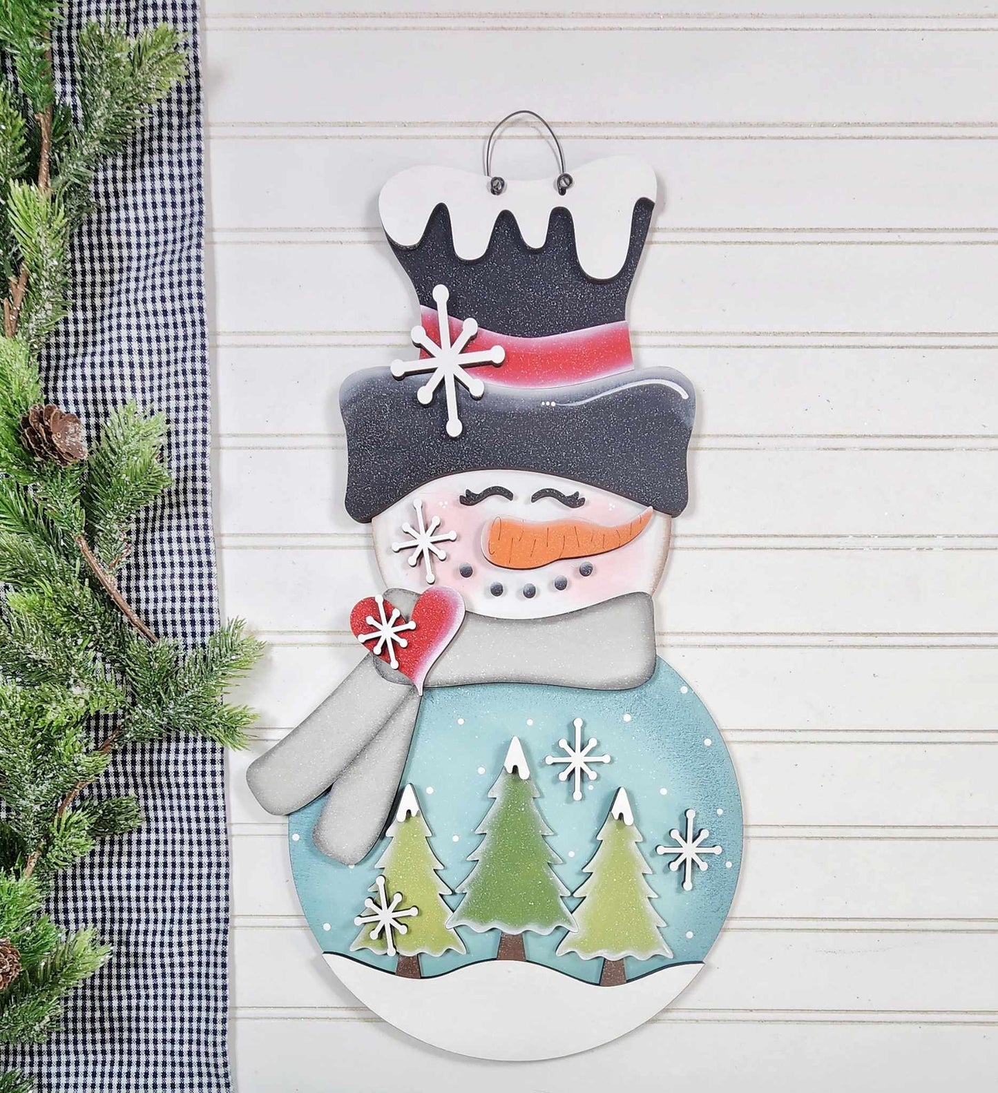Snowman Door Hanger