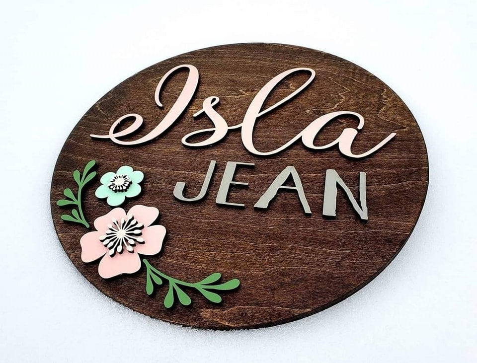 Flower Name Sign