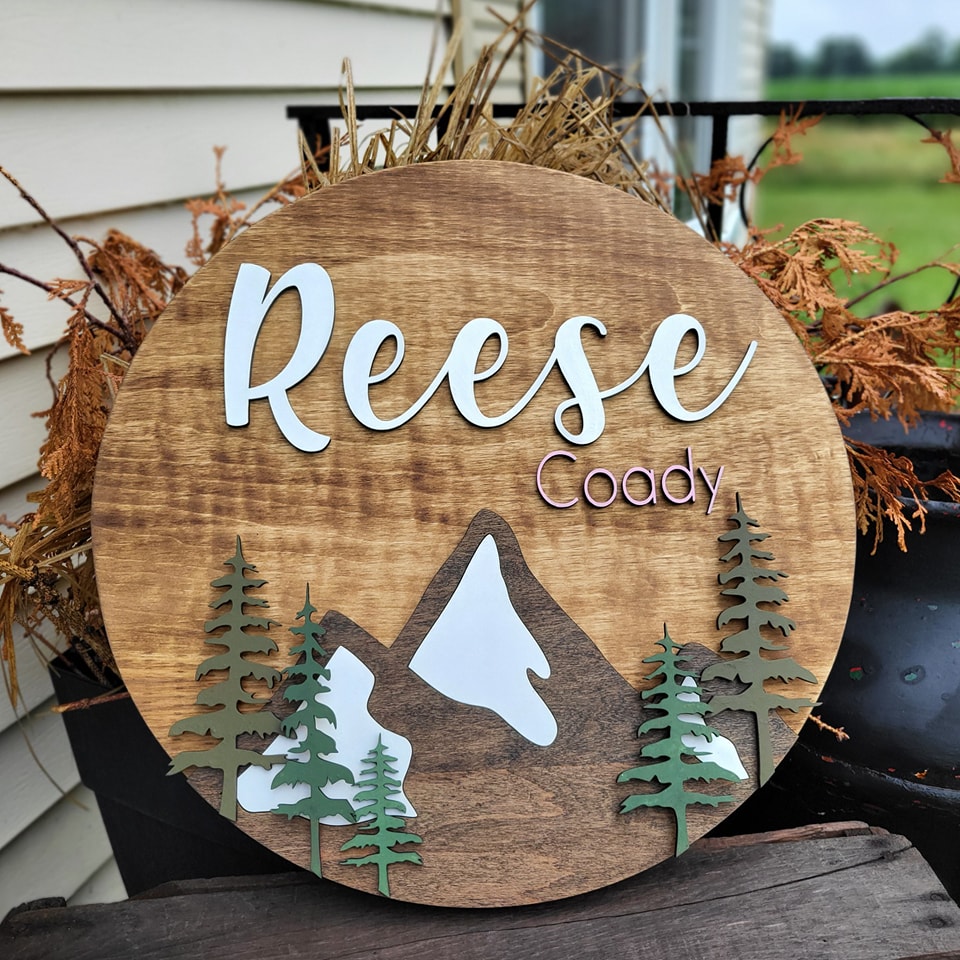 MOUTAIN NAME SIGN