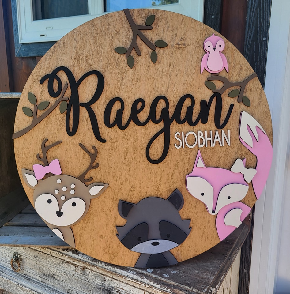 WOODLAND ROUND PINK
