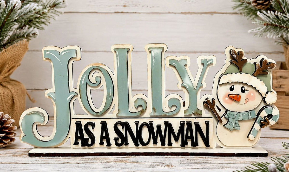Jolly as a snowman