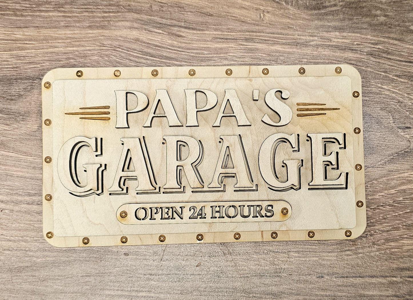 Customizable Garage Sign