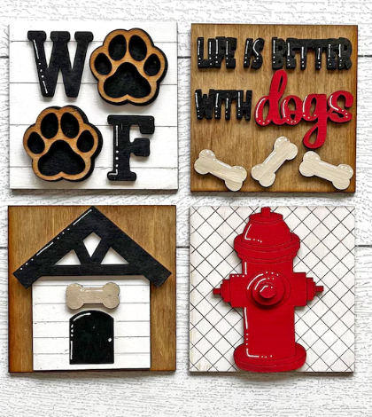 DIY INSERTS FOR 30 INCH LADDER- DOG LOVER