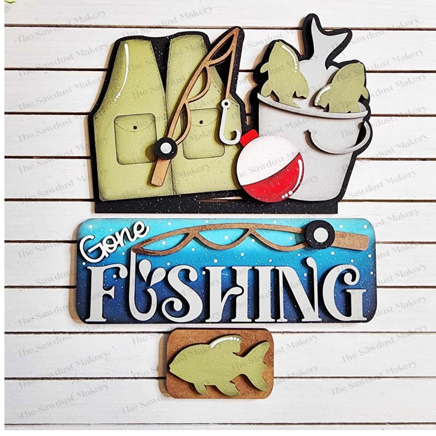 GONE FISHIING DIY INSERTS ONLY