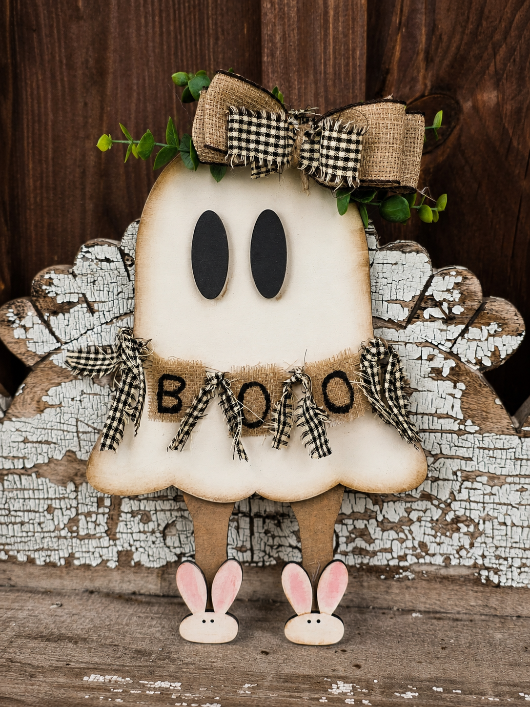 Boo Bunny Slipper Ghost