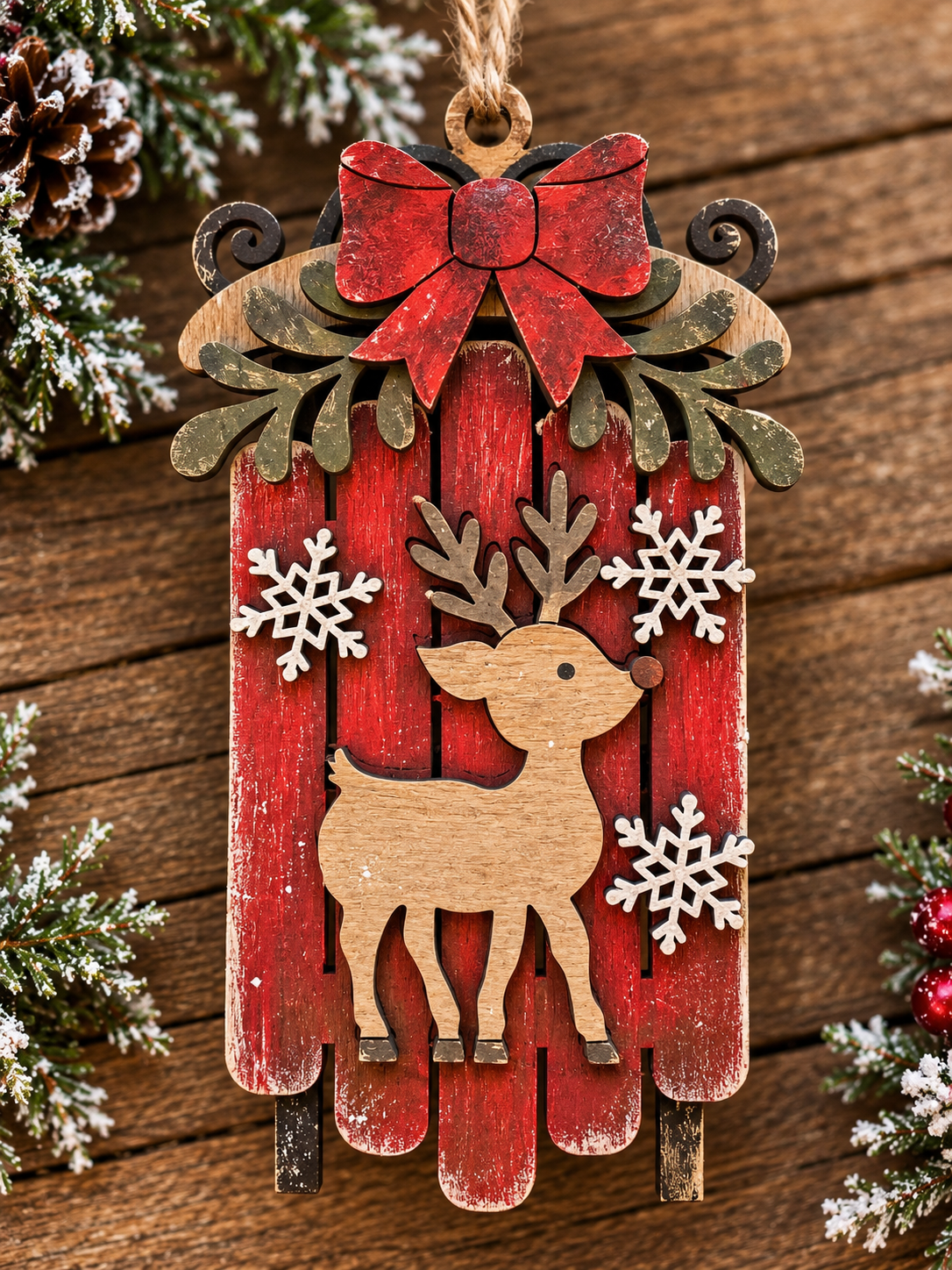 Sleigh ORNAMENT DIY