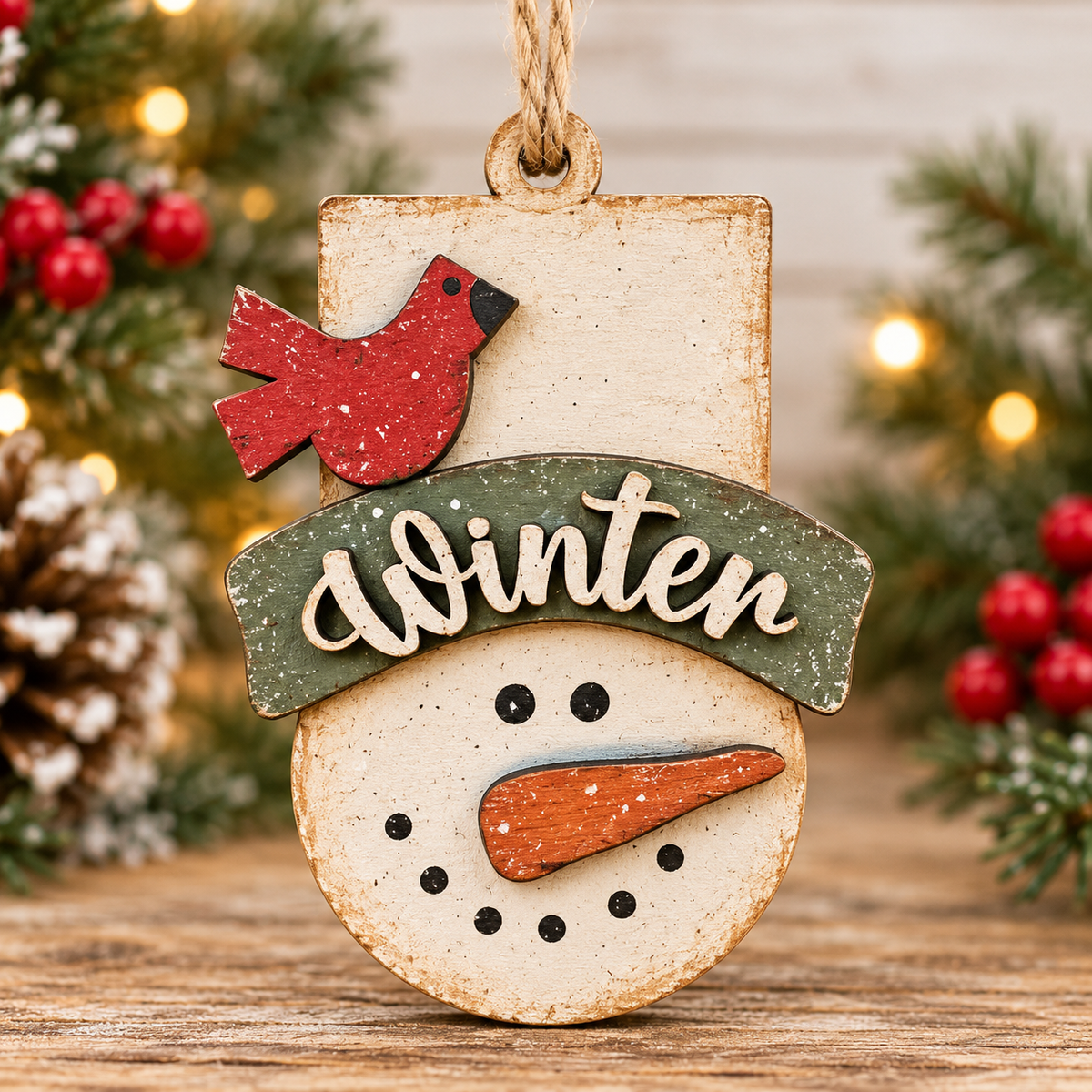 Winter Smowman DIY ornament