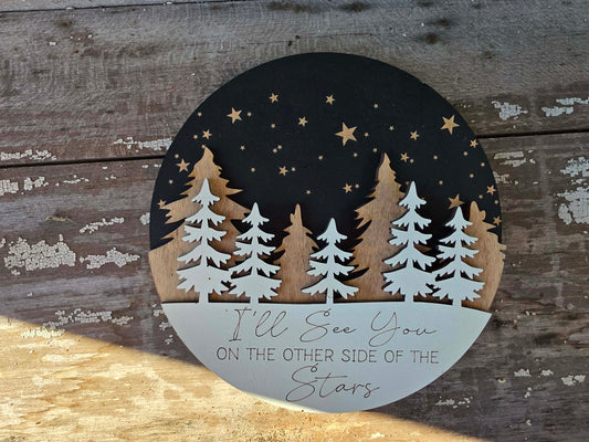 other side of the stars, 6 inch round