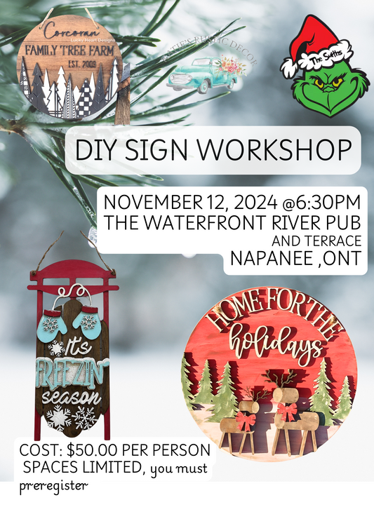 November 12 & 6:30 till 8:30