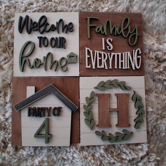 DIY INSERTS FOR 30 INCH LADDER- WELCOME TO OUR HOME