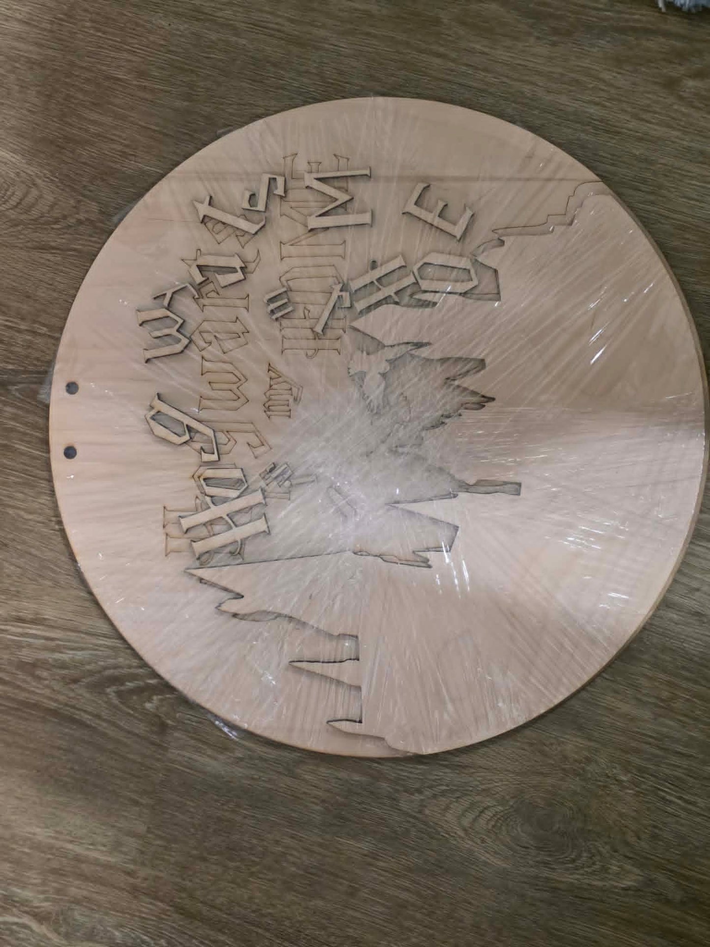 HOGWARTS IS MY HOME CUTOUTS ONLY  -NO 3M =AROUND 16 INCH  OR LARGER
