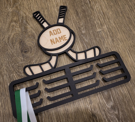 Wooden Hockey Metal Holder
