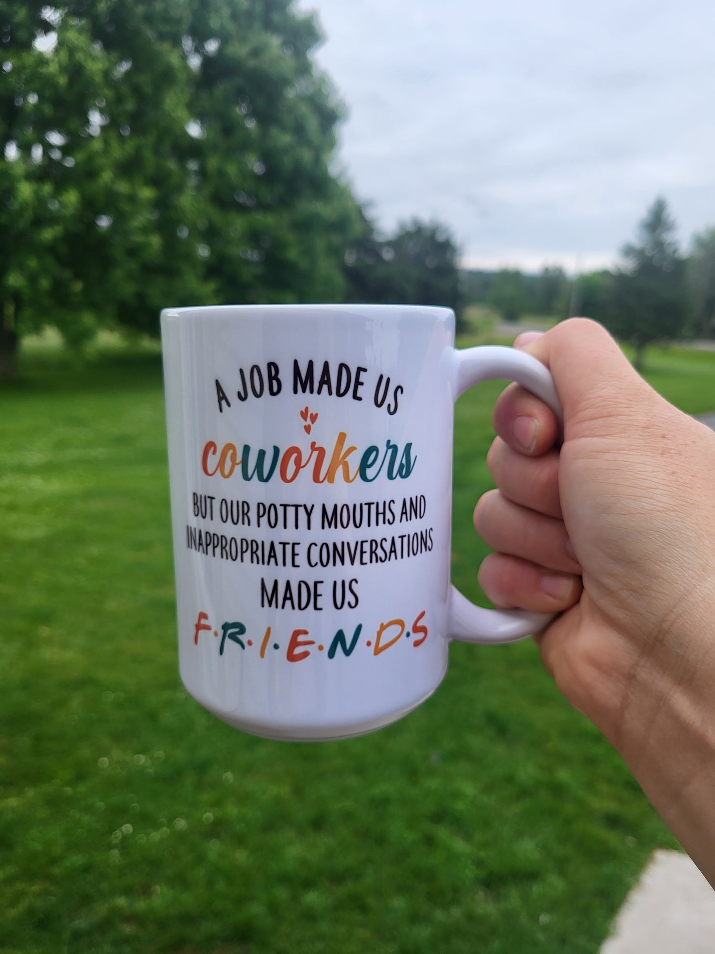 Coworker Mug with Nutritional Information on one side