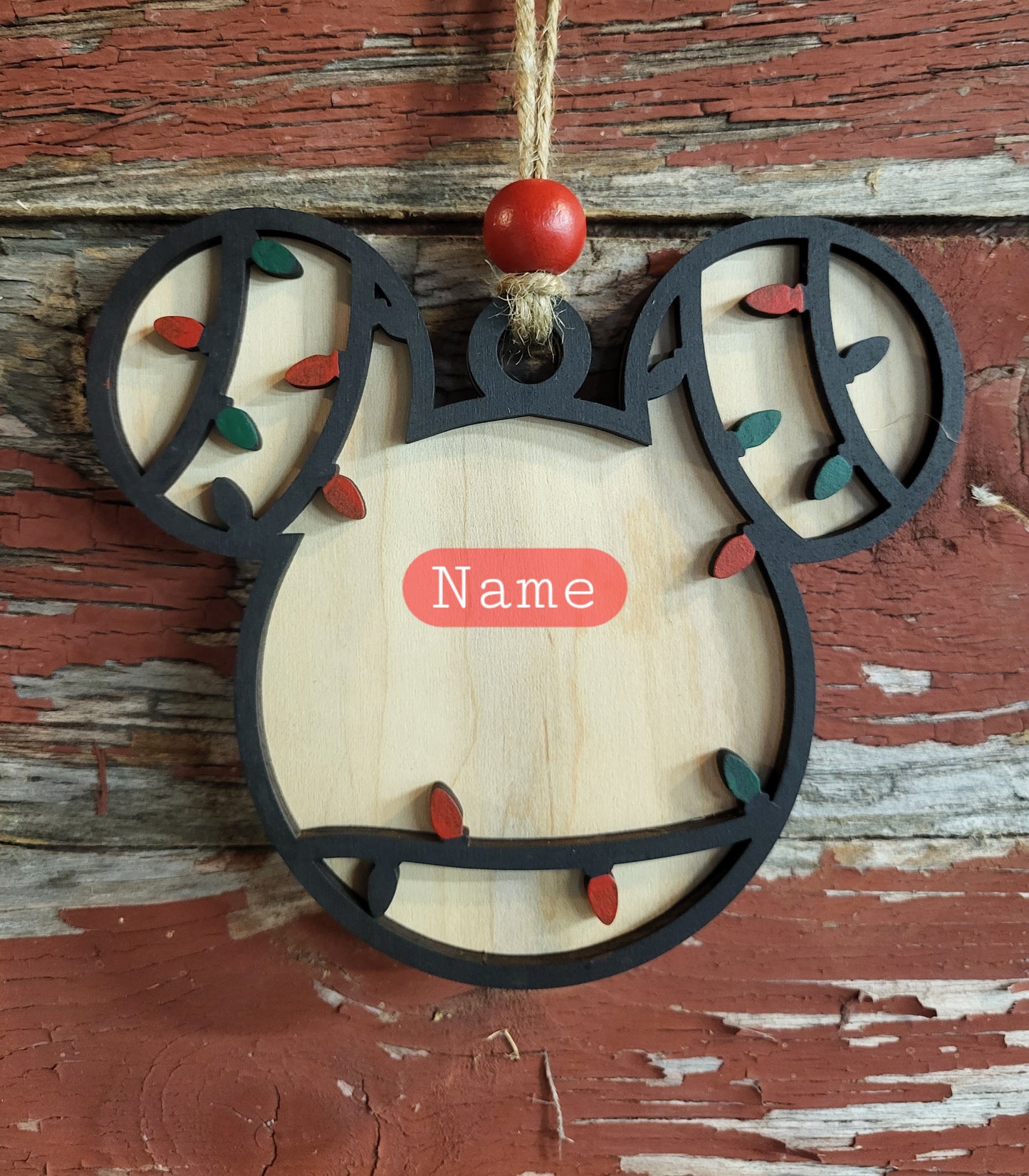 Oversized mouse ornament