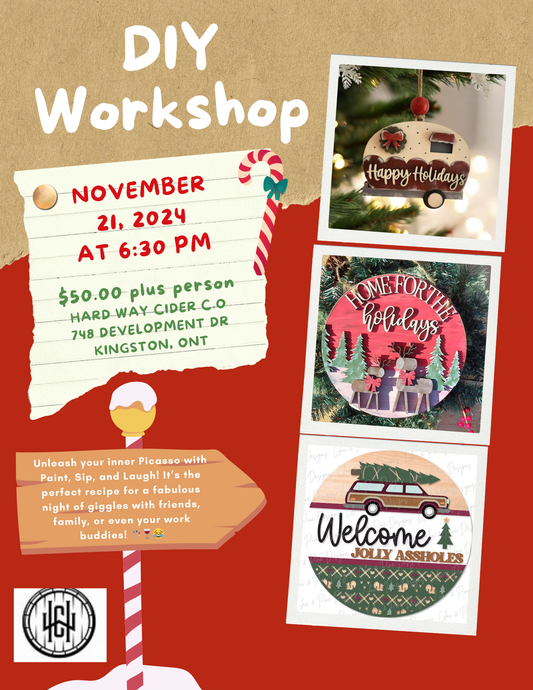 Paint and Sip Hard way Cider Nov 21