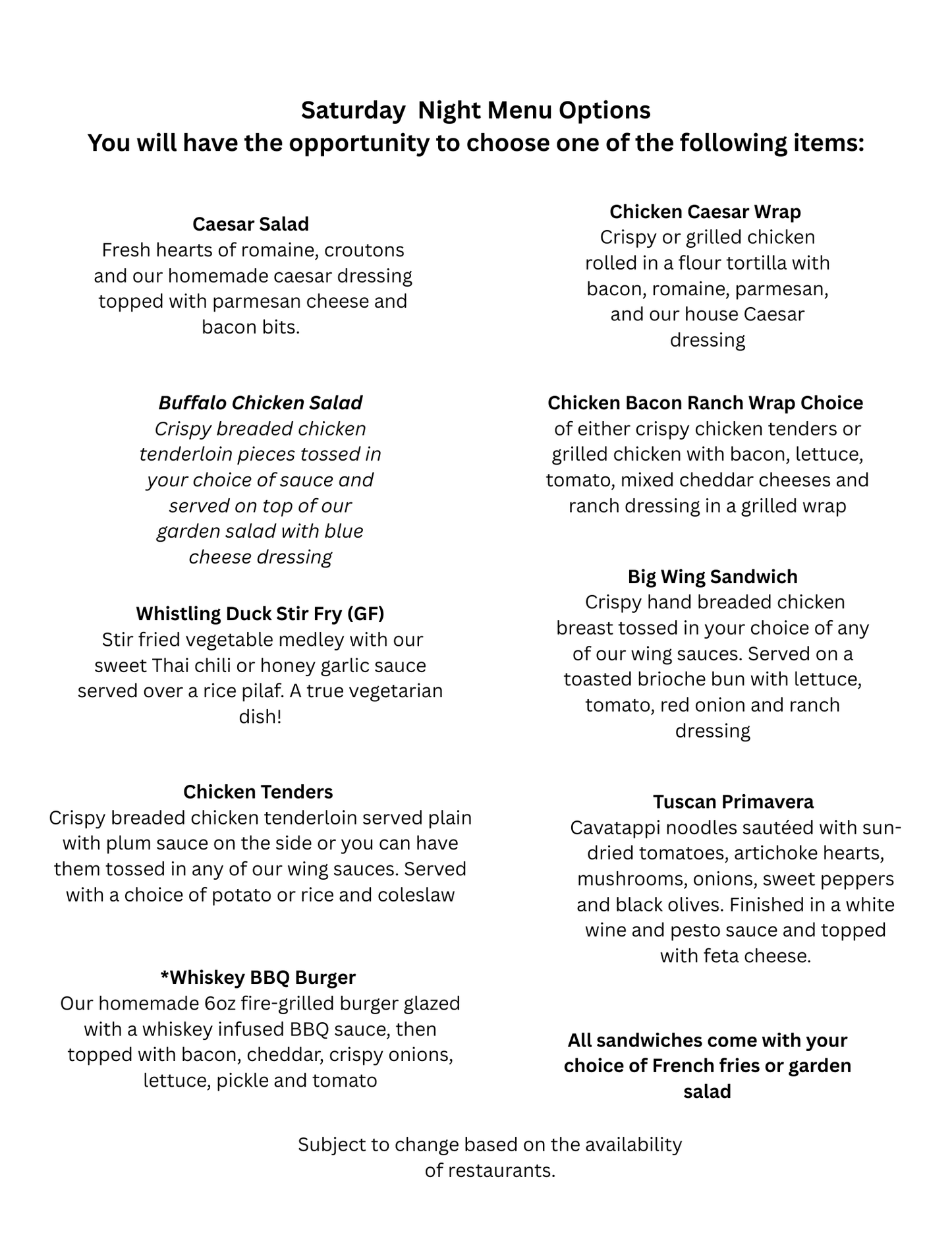 Crafting Weekend Deposit- Each person in the room needs to pay deposit plz