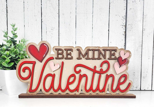 Be Mine Valentine Word Art