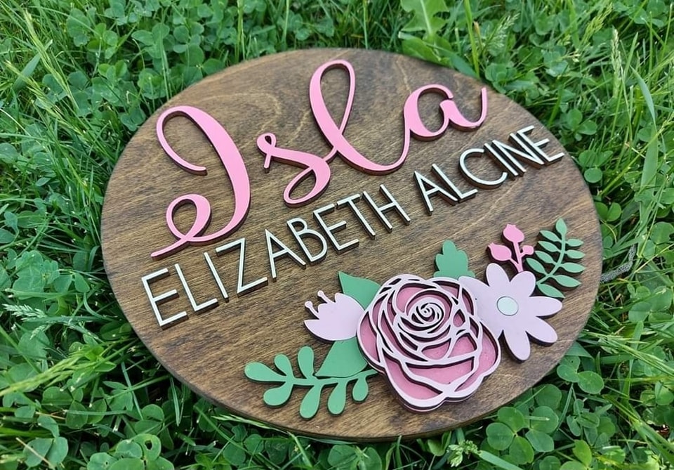 Flower Name Sign