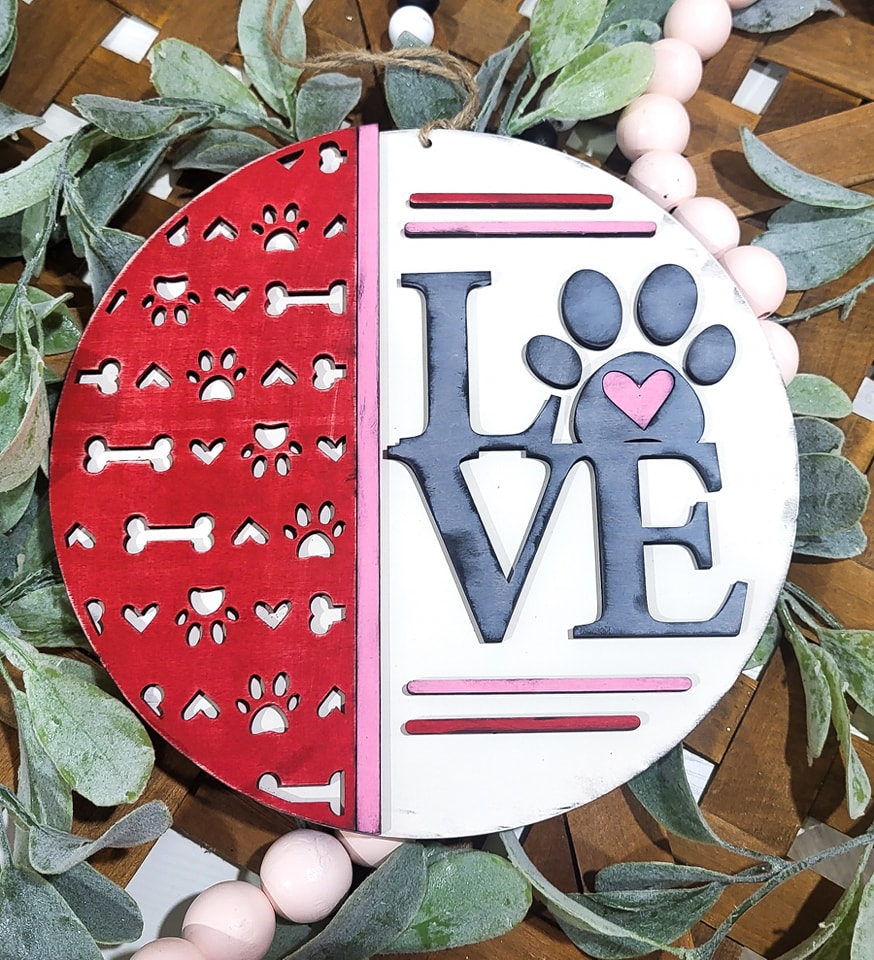 Love paw print