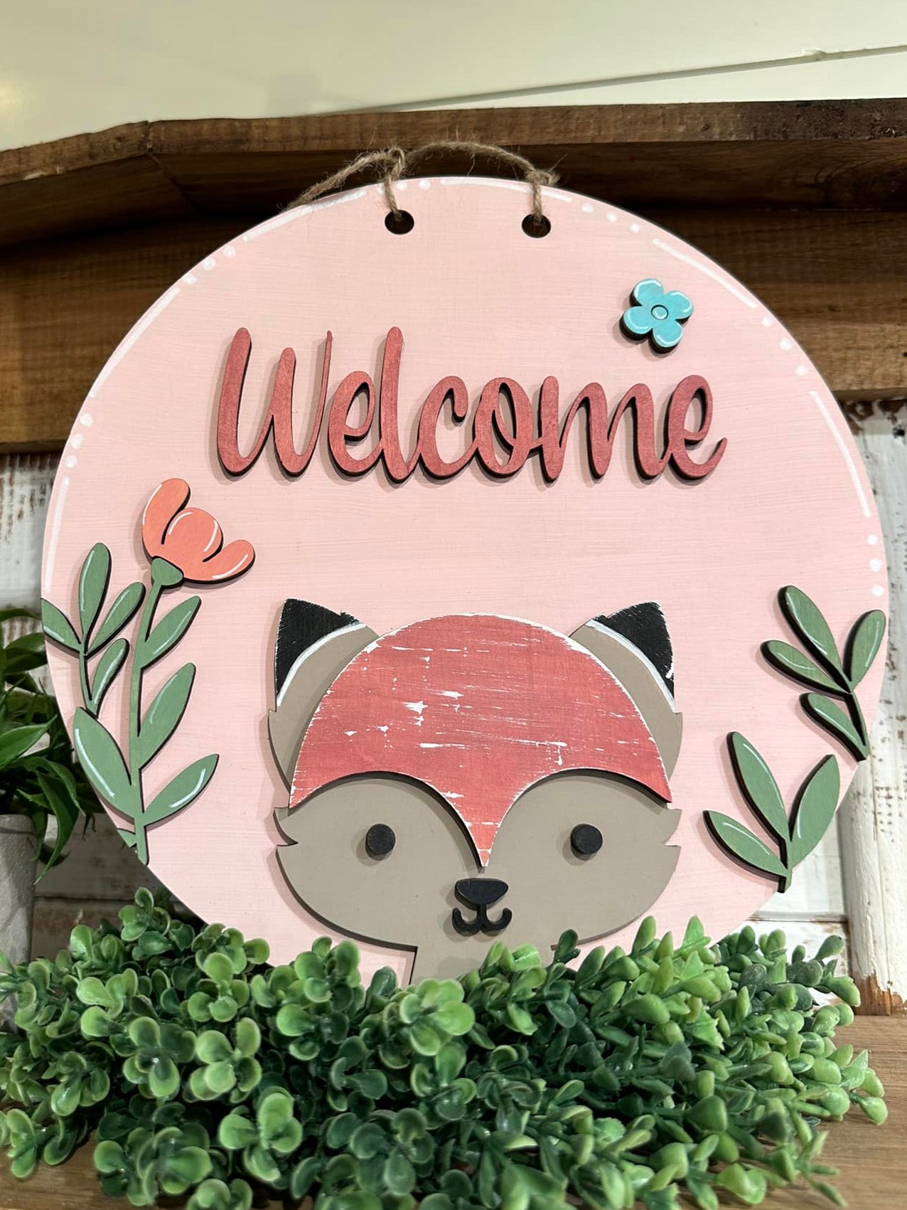 FOX WELCOME WITH CHOICE TO ADD A NAME