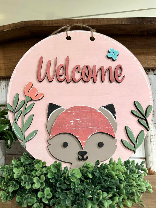 FOX WELCOME WITH CHOICE TO ADD A NAME