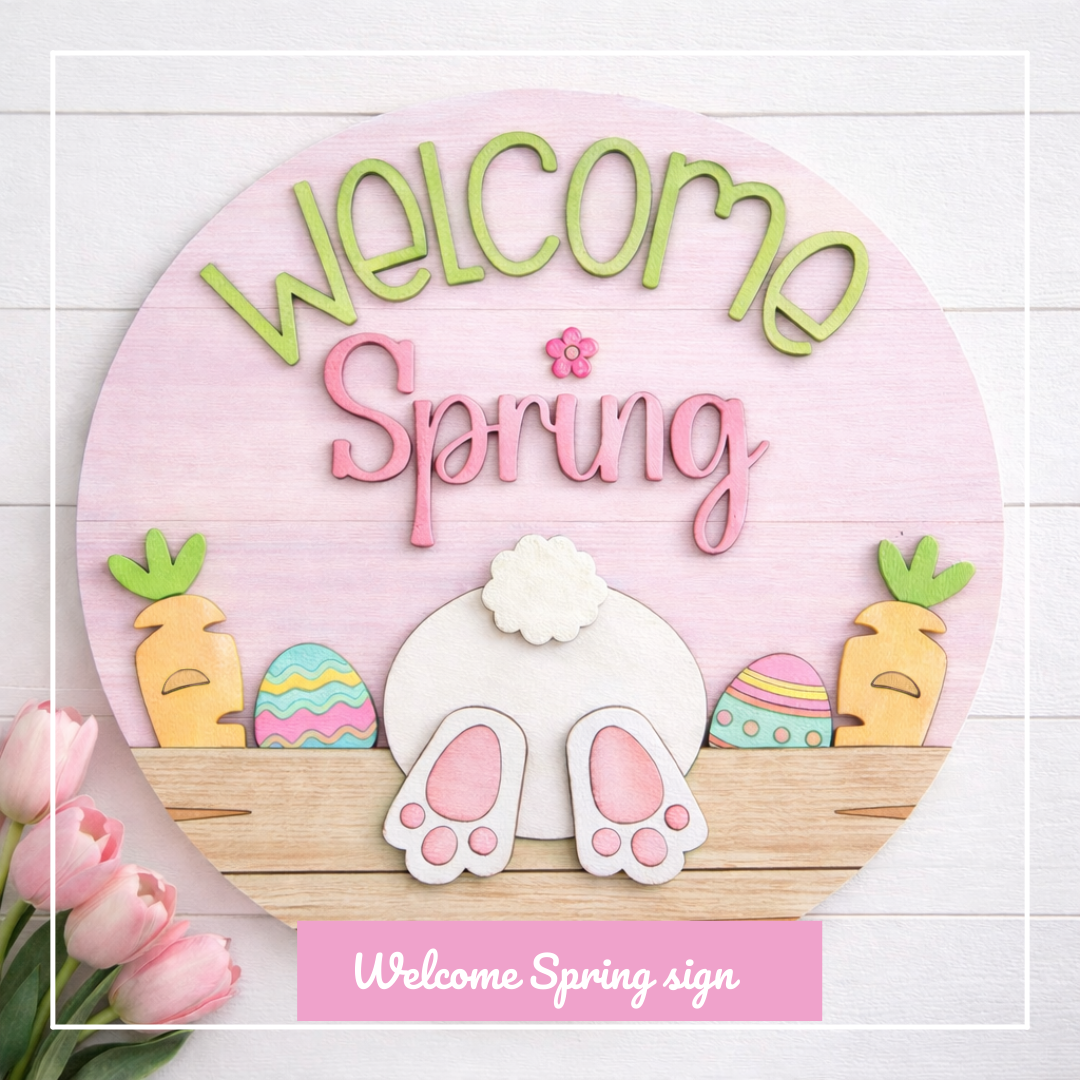 Welcome Spring Bunny Bum