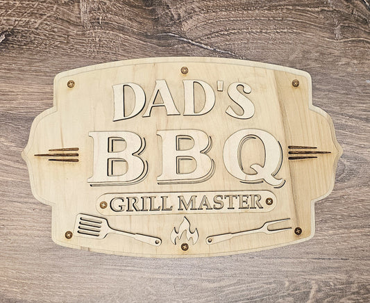 Customizable Name BBQ sign