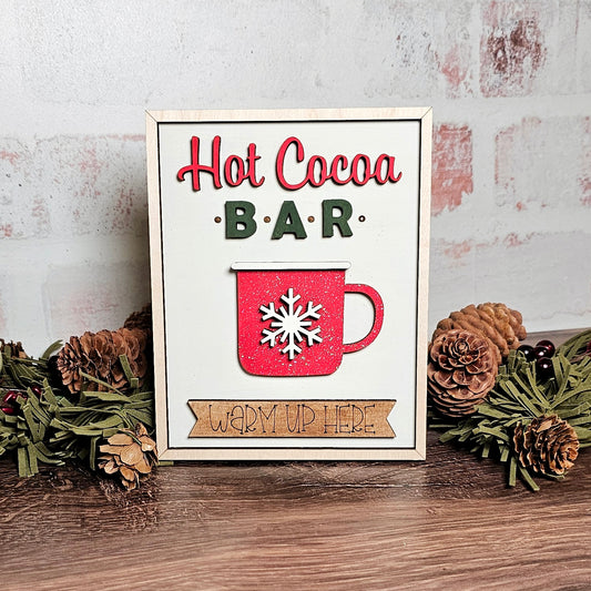 Faux Framed Hot Cocoa DIY