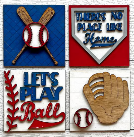 DIY INSERTS FOR 30 INCH LADDER- BASEBALL