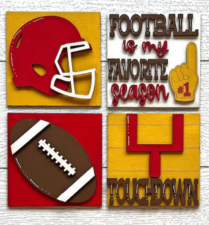 DIY INSERTS FOR 30 INCH LADDER- FOOTBALL