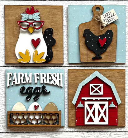 DIY INSERTS FOR 30 INCH LADDER- FARM FRESH