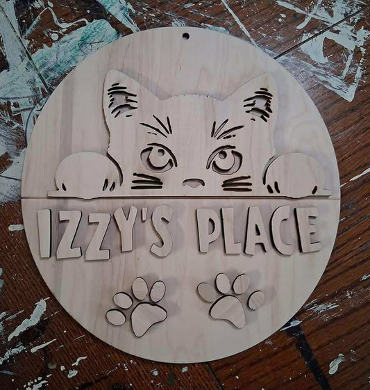 Cat With Custom Saying or Name
