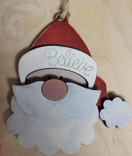 DIY SANTA BELIEVE CUTOUT ONLY