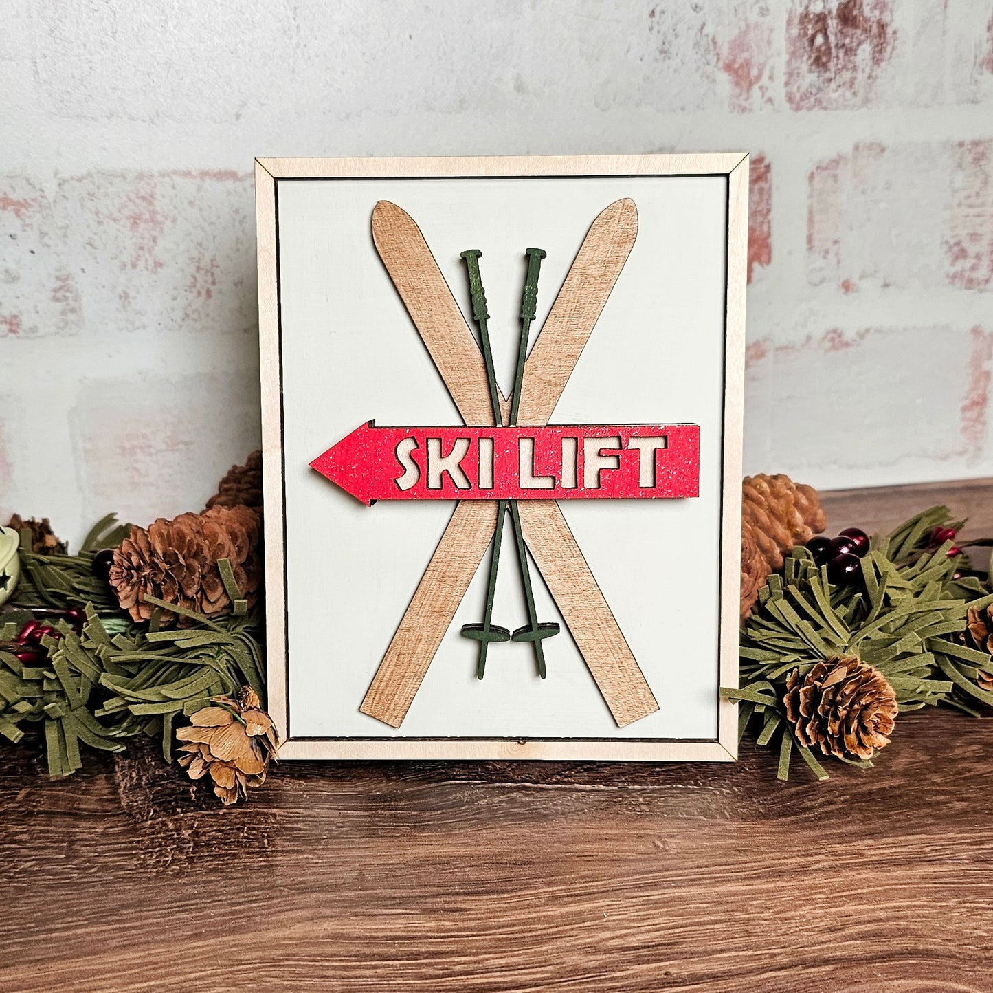 Faux Framed  SKI DIY