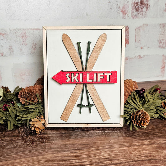 Faux Framed  SKI DIY