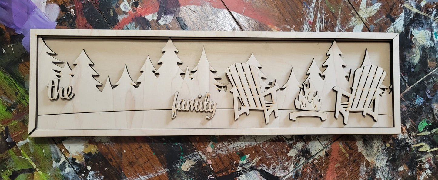 WOODS-CAMPFIRE WITH NAME