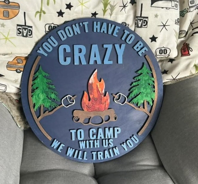 CRAZY TO CAMP WITH US DIY