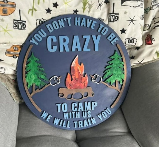 CRAZY TO CAMP WITH US DIY