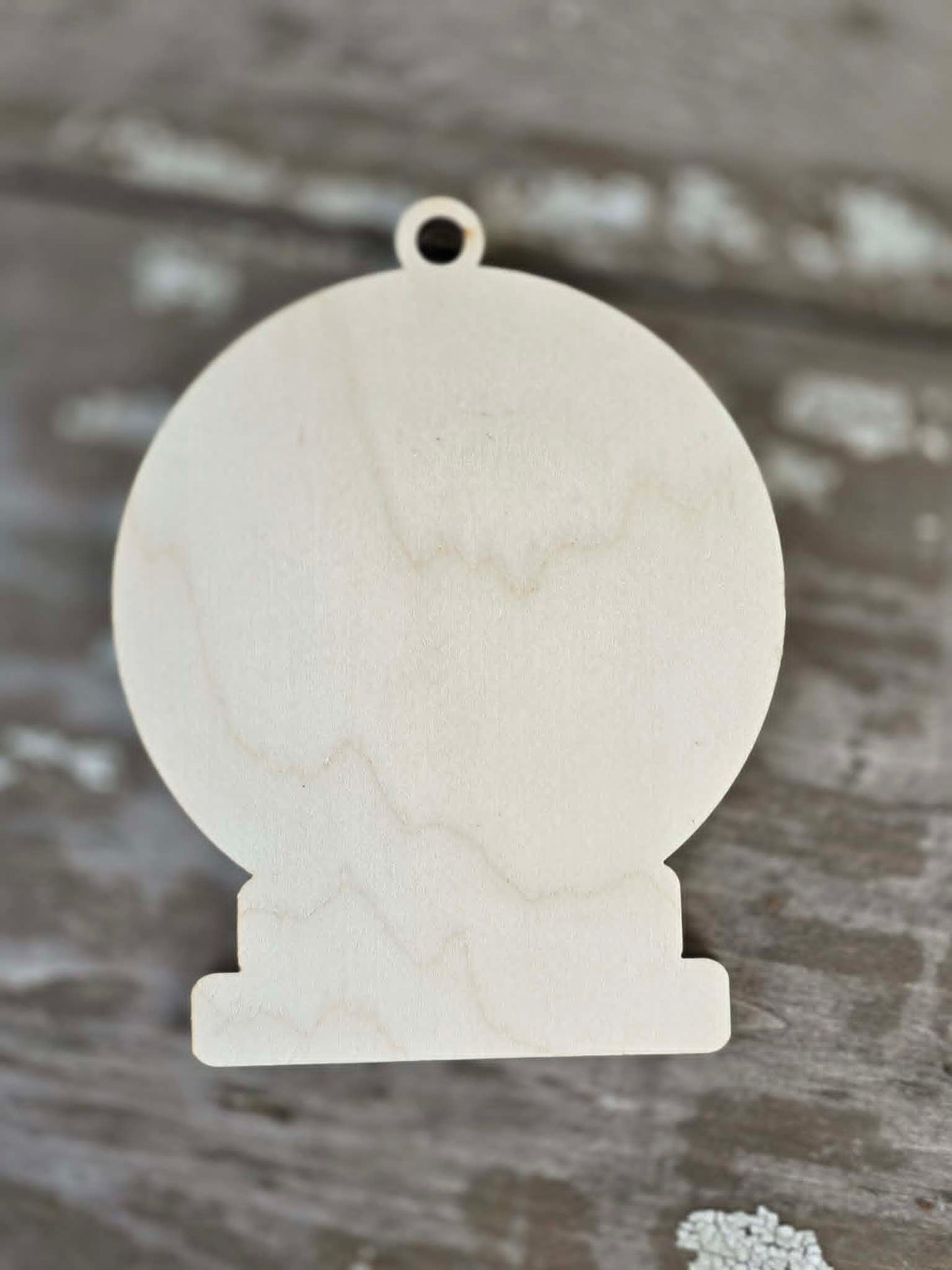 blank ornament backers SNOW GLOBE
