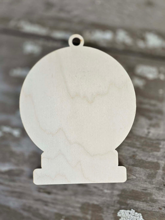 blank ornament backers SNOW GLOBE