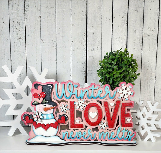 Winter Love Shelf Sitter