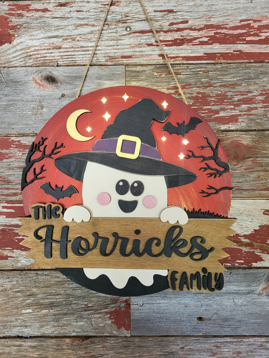 Family Name Light Up Halloween