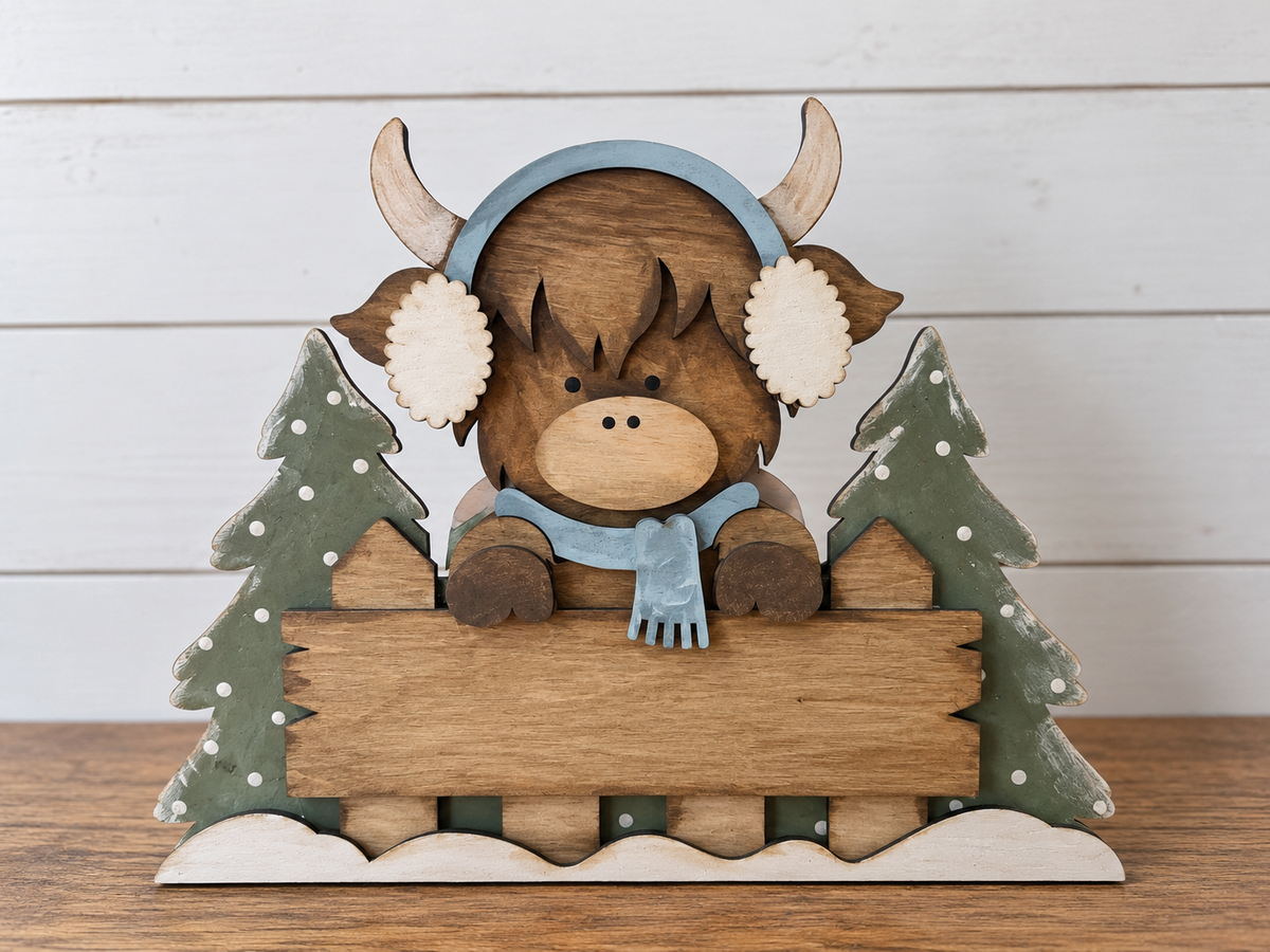 Winter Highland- Add Hello Winter