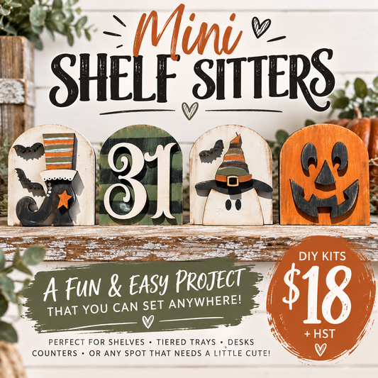 4 Pack Mini Sitters 3 inch Tall