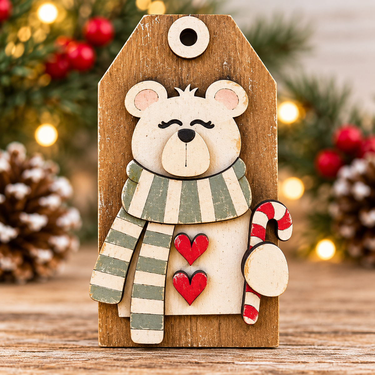 Vintage Snowman  Tag Ornament DIY