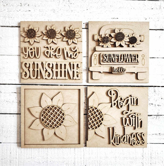 DIY INSERTS FOR 30 INCH LADDER- SUNFLOWER