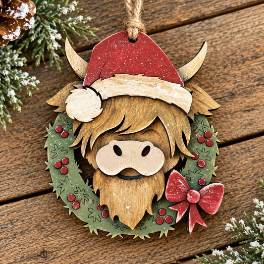 Highland Wreath Ornament DIY