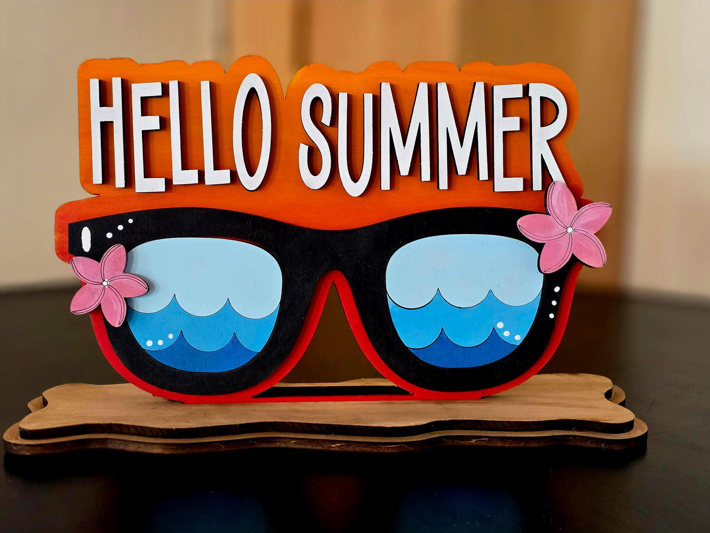 Hello Summer Shelf Sitter