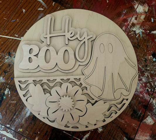 Hey Boo- Completed or DIY Kit